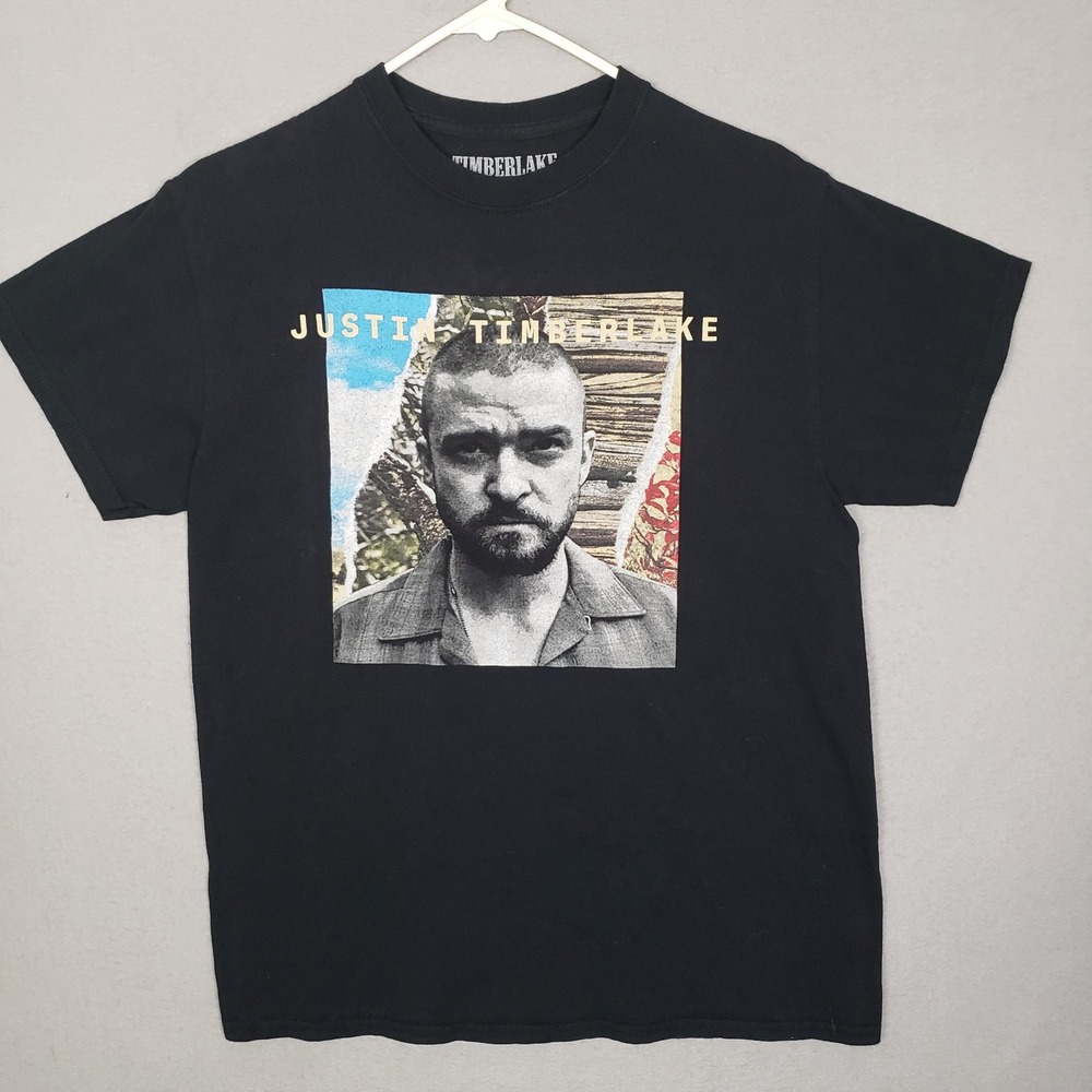 Justin‎ Timberlake Man Of The Woods Tour Tee Shirt Black Concert Merch Size M